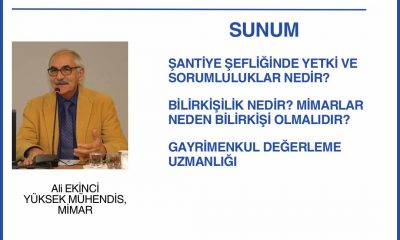 Şantiye Şefliği ve Bilirkişilik: Ali Ekinci ile Perşembe Buluşmaları’nda Mesleki Gelişim Semineri